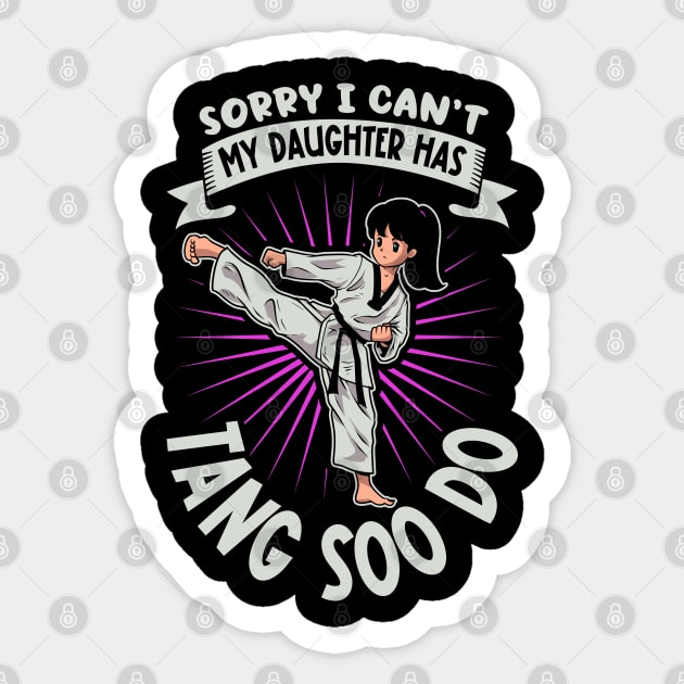 My daughter does Tang Soo Do Sticker by Modern Medieval Design